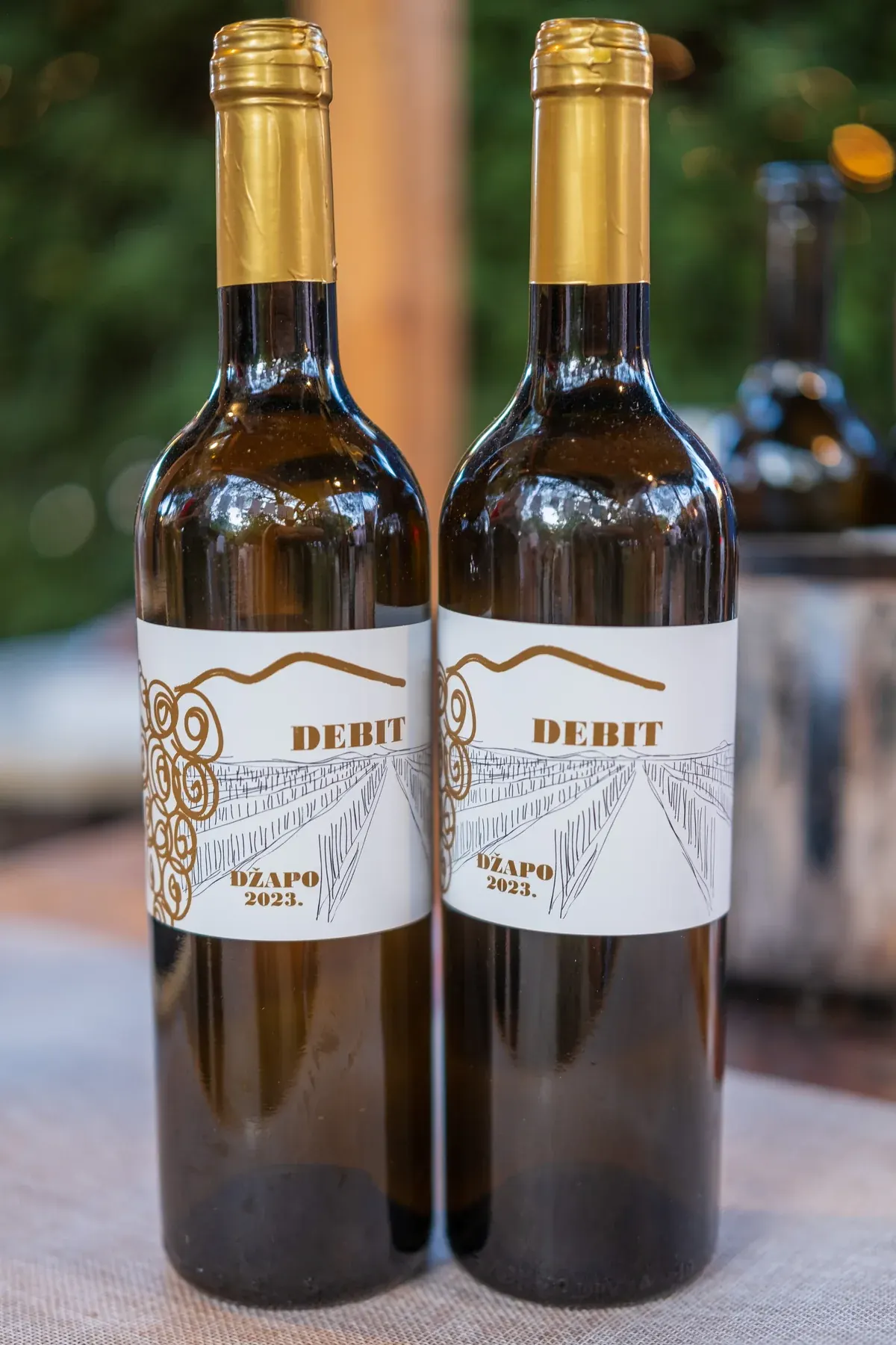 Dvije boce vina u komercijalnom kadru